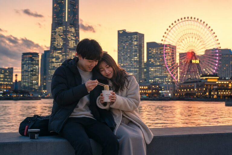 Itinerario romantico a Yokohama: serata low cost tra tramonto, skyline e Cosmo Clock 21